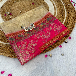 Red organza duppata #032