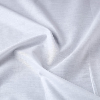 White Bhagalpuri Linen Cotton Fabric