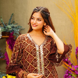 DIHU RAYON STRAIGHT SUIT SET