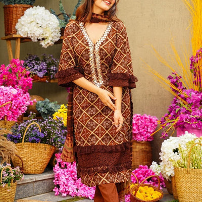 DIHU RAYON STRAIGHT SUIT SET