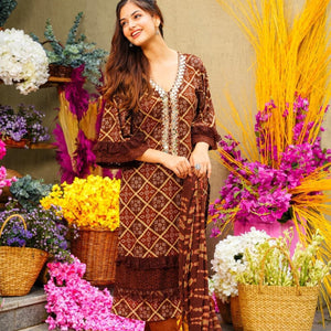 DIHU RAYON STRAIGHT SUIT SET