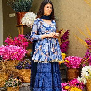 Sakshi chinon sharara set