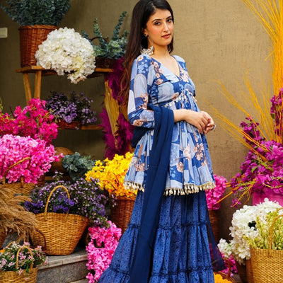 Sakshi chinon sharara set