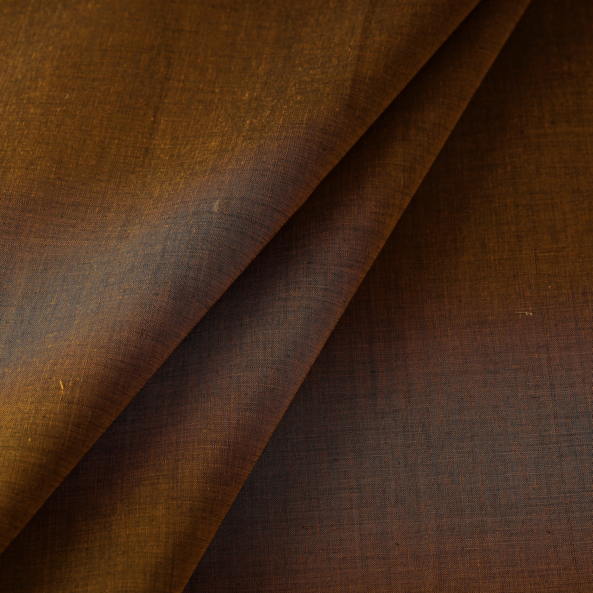 Brown - Original Mangalagiri Handloom Cotton Fabric