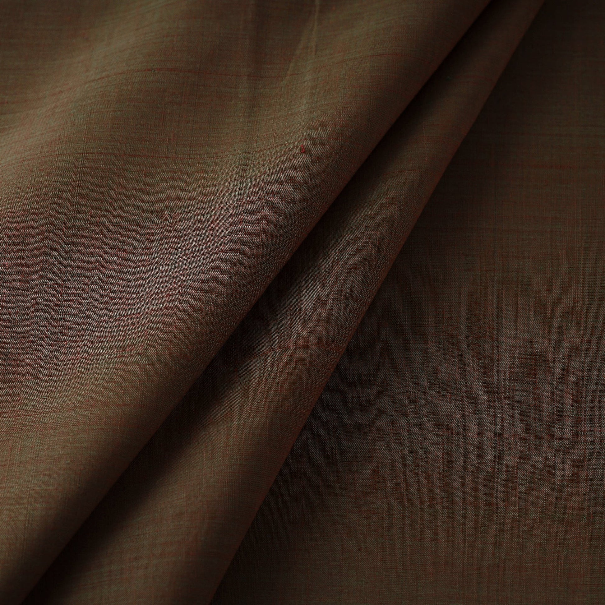 Brown - Original Mangalagiri Handloom Cotton Fabric