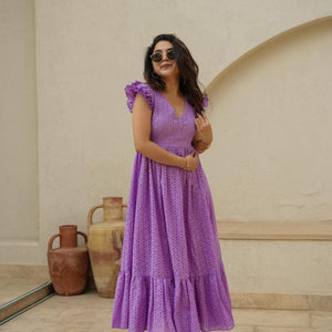Kai cotton schiffli dress