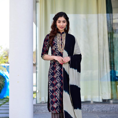 Malini muslin Straight set