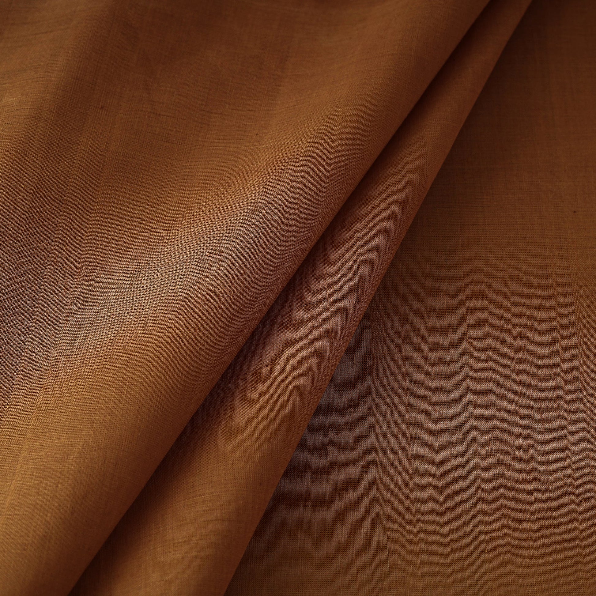 Brown - Original Mangalagiri Handloom Cotton Fabric