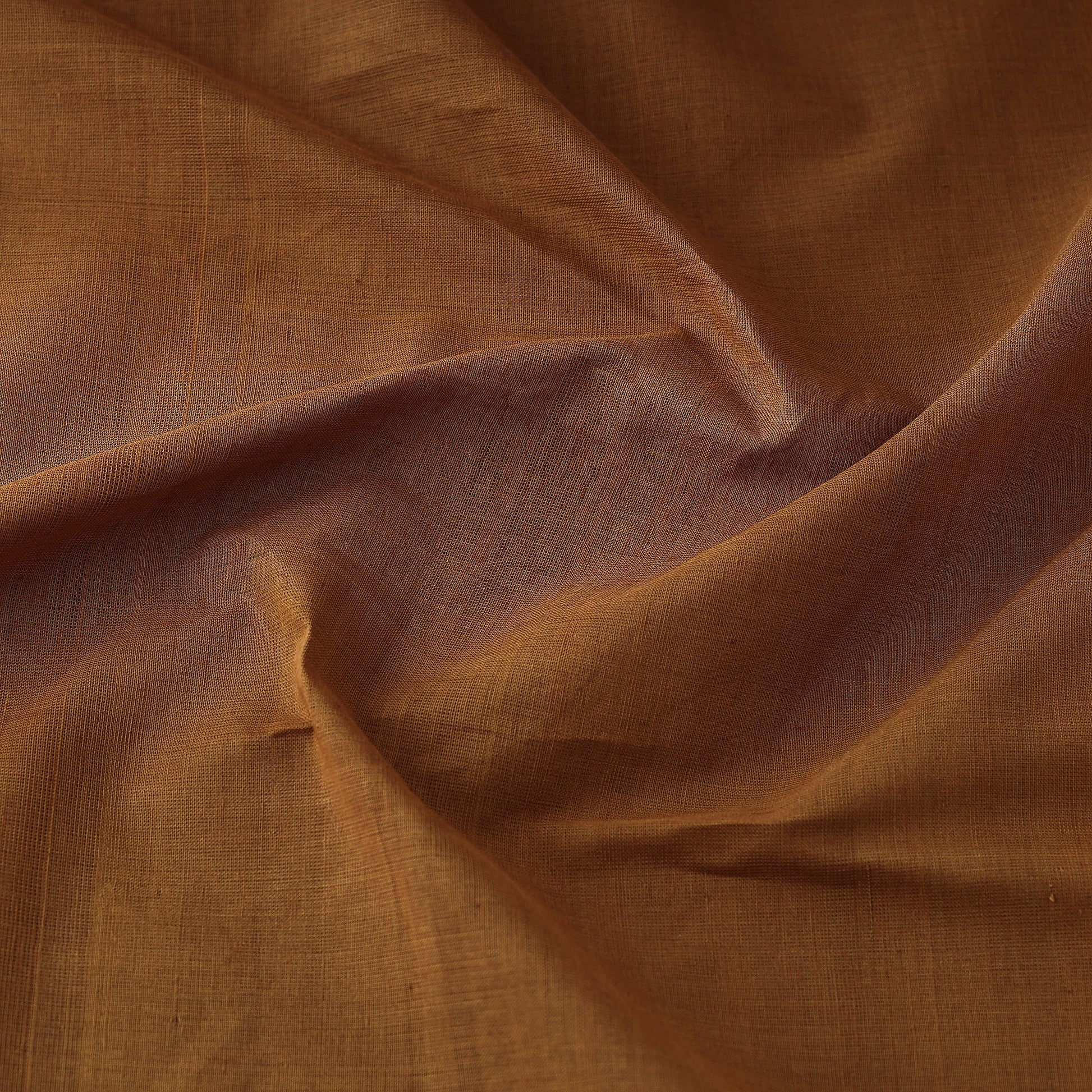 Brown - Original Mangalagiri Handloom Cotton Fabric