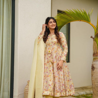 Sumaya embroidered organza suit set