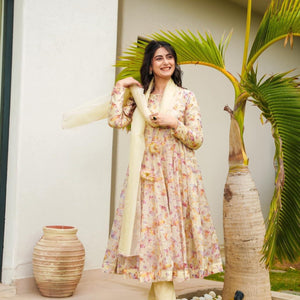 Sumaya embroidered organza suit set