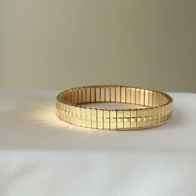 Sunrise Expandable 18K Gold Plated Bangle