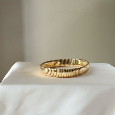 Berlin at Night 18K Gold Plated Bangle