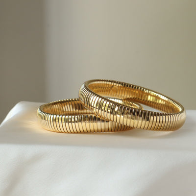 Berlin at Night 18K Gold Plated Bangle