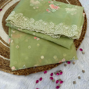 Green organza suit set # 0025
