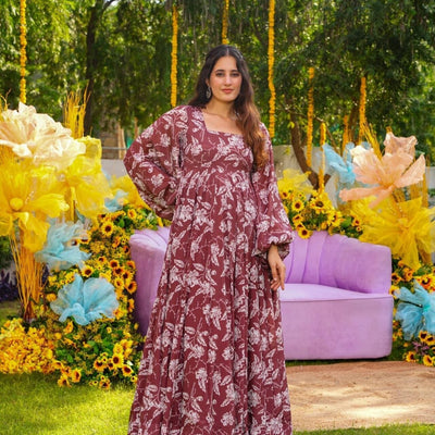 Sarika chinon georgette maxi