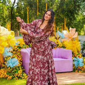 Sarika chinon georgette maxi