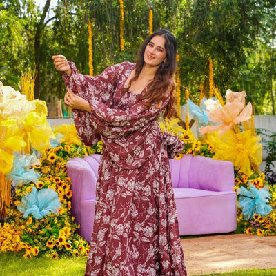 Sarika chinon georgette maxi