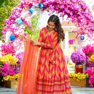 Sahara embroidered ANGRAKHA SUIT SET