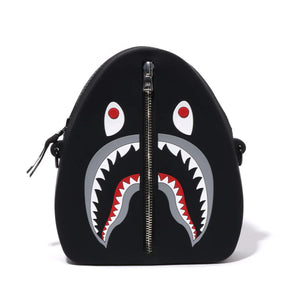 A BATHING APE SHARK SILICON SHOULDER BAG