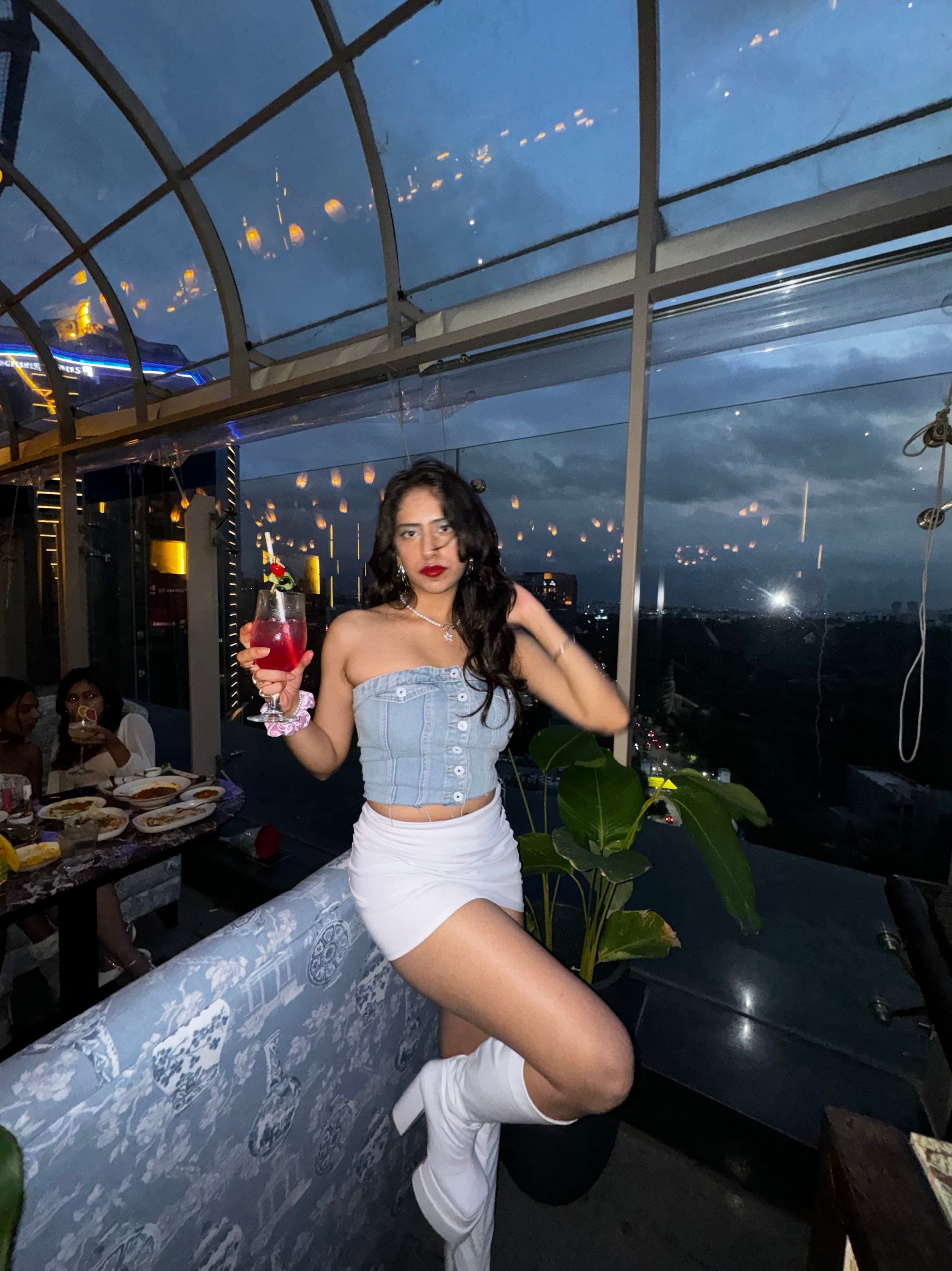 Denim top
