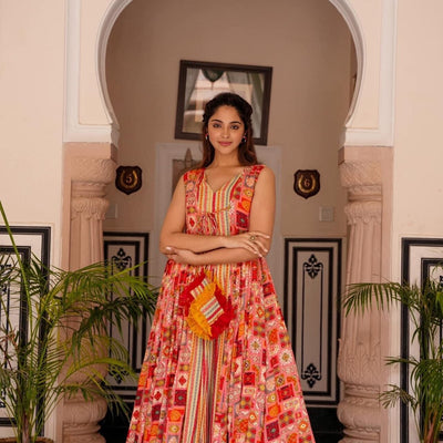 Samantha CROPTOP-PALAZZO SHRUG SET
