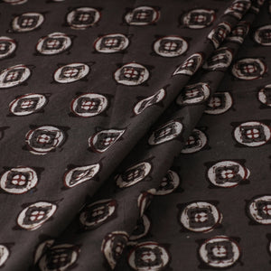 Brown - Pipad Block Printed Cotton Fabric