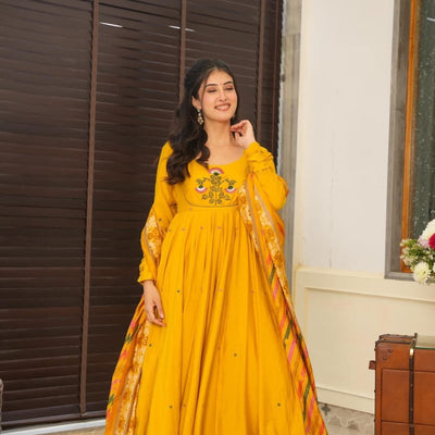 Hadiya yellow suit set