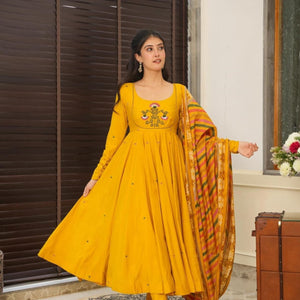 Hadiya yellow suit set