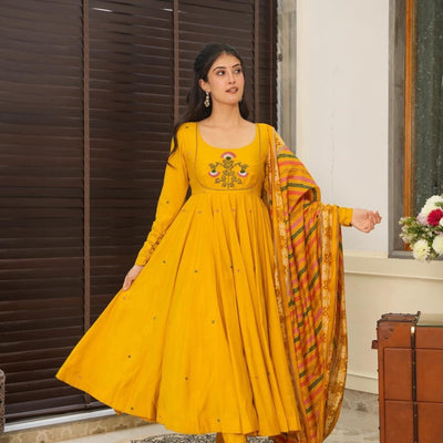 Hadiya yellow suit set
