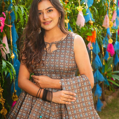 Falguni chanderi SHARARA SET