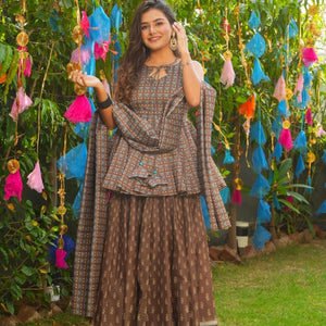Falguni chanderi SHARARA SET