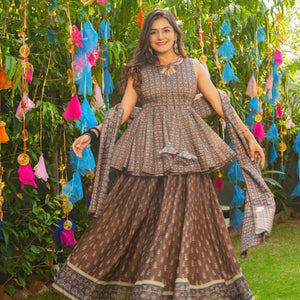 Falguni chanderi SHARARA SET