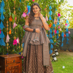 Falguni chanderi SHARARA SET