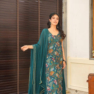 Kendall organza kurta-palazzo set