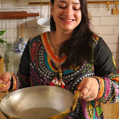 Brass Kadhai (Round Base)