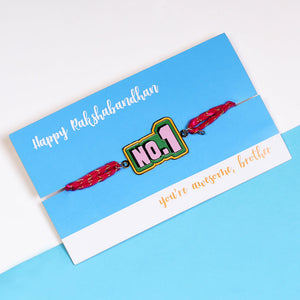 No.1 Metallic Rakhi