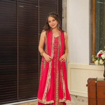 Chitra bright kurta-palazzo set