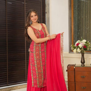 Chitra bright kurta-palazzo set