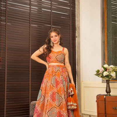 Sangiri embroidered lehenga set