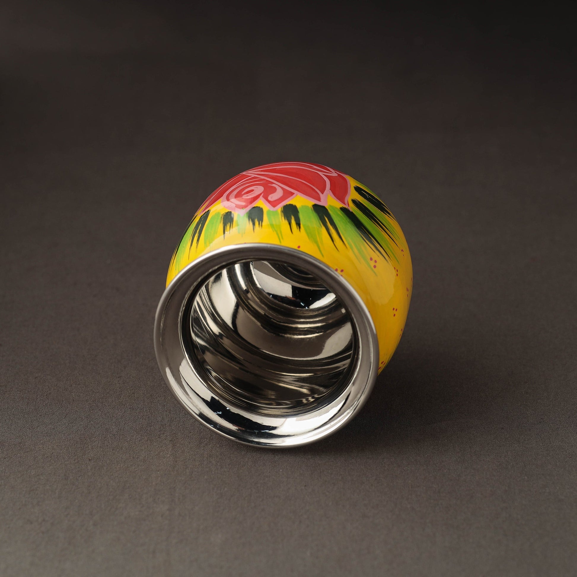 Banaras Handpainted Stainless Steel Lota / Kalash / Container