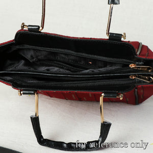 Black - Handcrafted Kantha Hand Embroidered Cotton Hand Bag