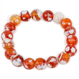 Studio Vaidik Orange Fire Agate Bracelet