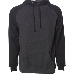 Raglan Hooded Pullover Sweatshirt