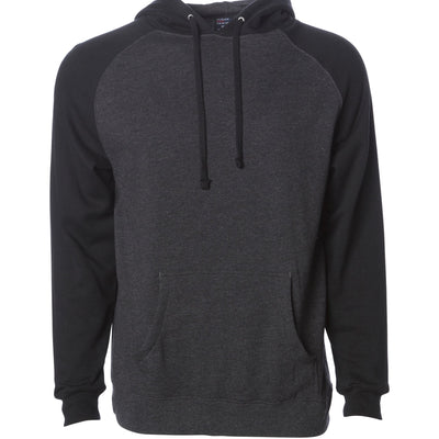 Raglan Hooded Pullover Sweatshirt