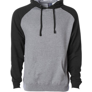 Raglan Hooded Pullover Sweatshirt