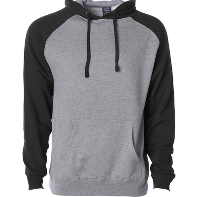 Raglan Hooded Pullover Sweatshirt