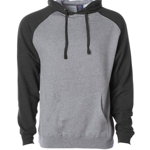 Raglan Hooded Pullover Sweatshirt
