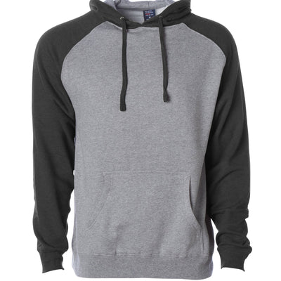 Raglan Hooded Pullover Sweatshirt