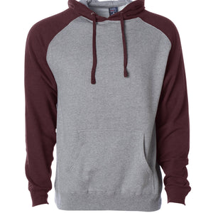 Raglan Hooded Pullover Sweatshirt